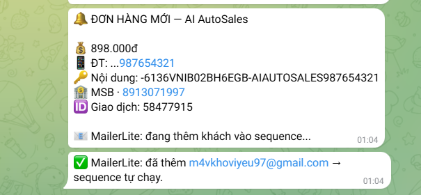 Phản hồi học viên