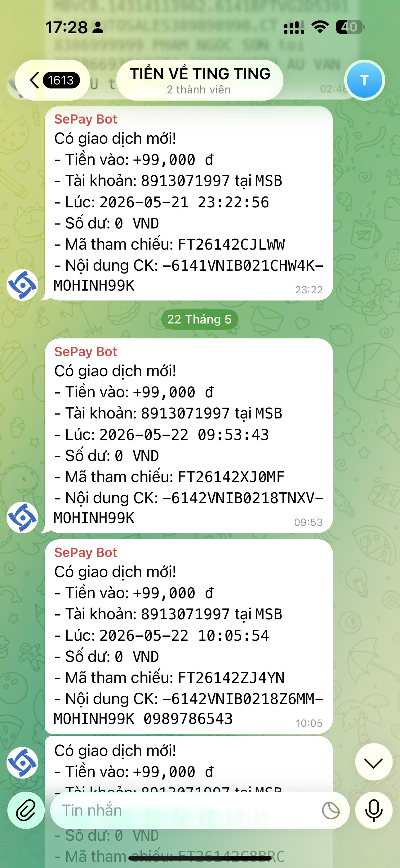 Kết quả doanh thu
