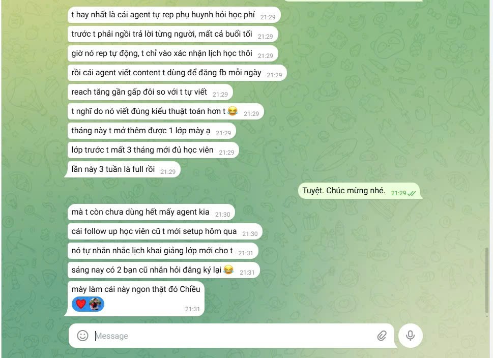 Feedback học viên