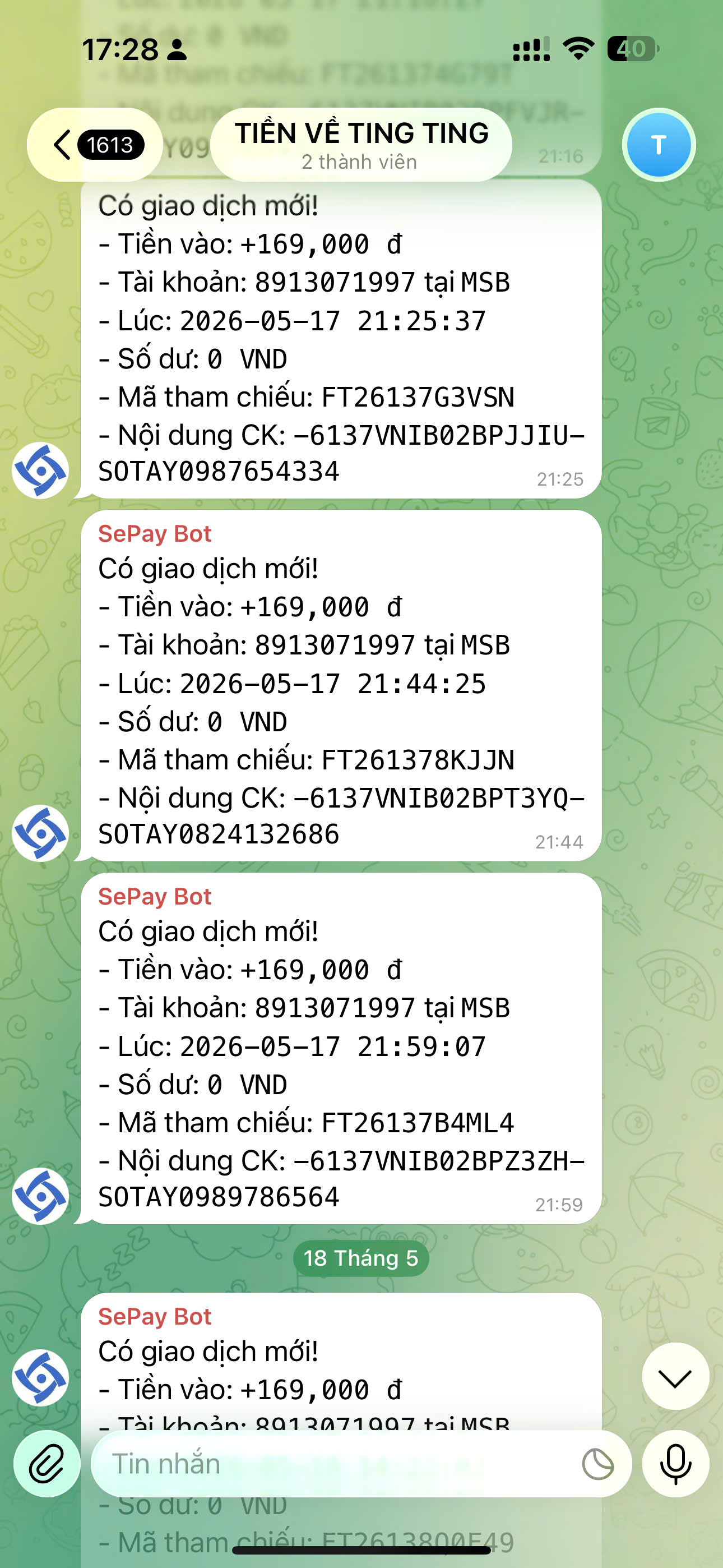 Kết quả doanh thu