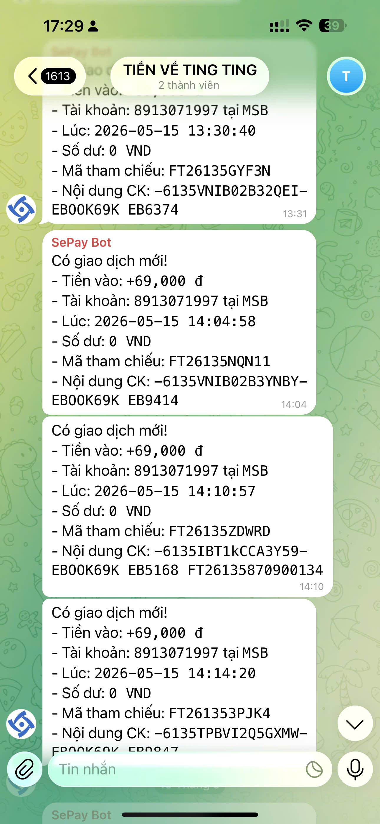 Kết quả doanh thu