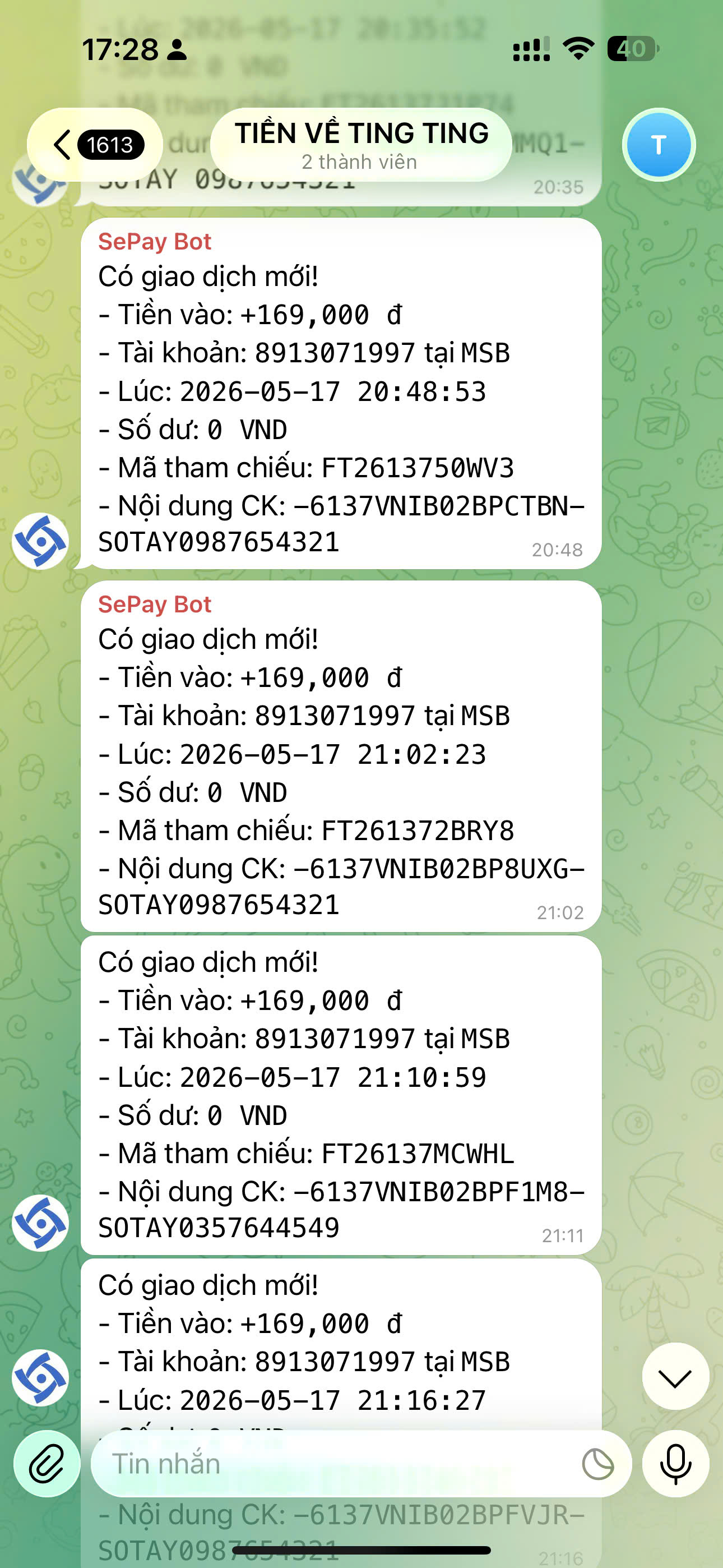 Kết quả doanh thu